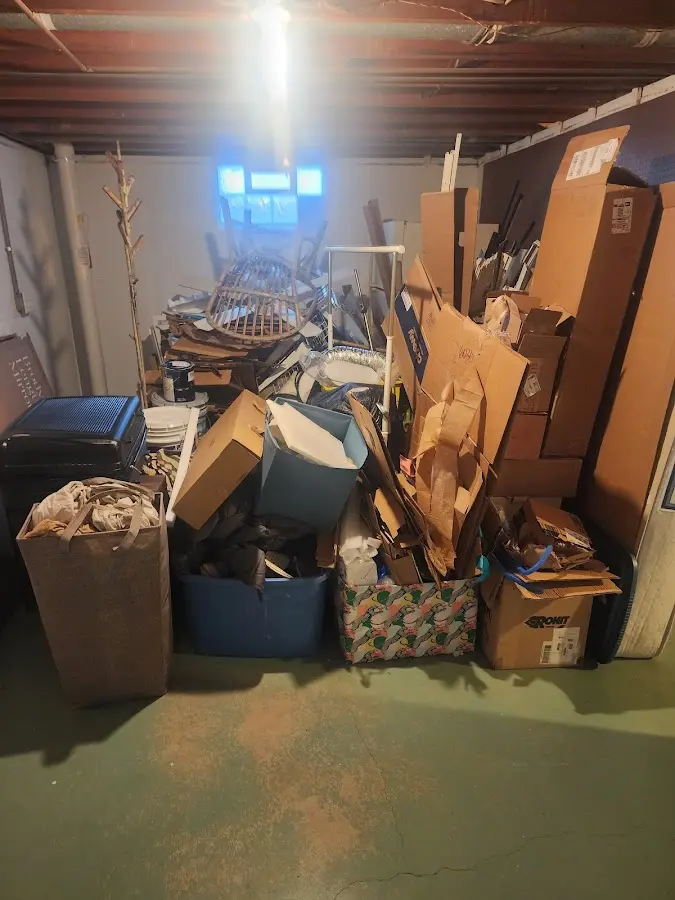 Roll-off dumpster container at job site for 8 Yard Dumpster Rental in Twin Falls